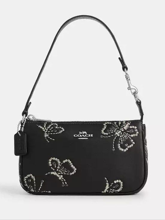 Coach Handbags - *NWT* COACH Nolita 19 With Sparkly Butterfly Print In Black